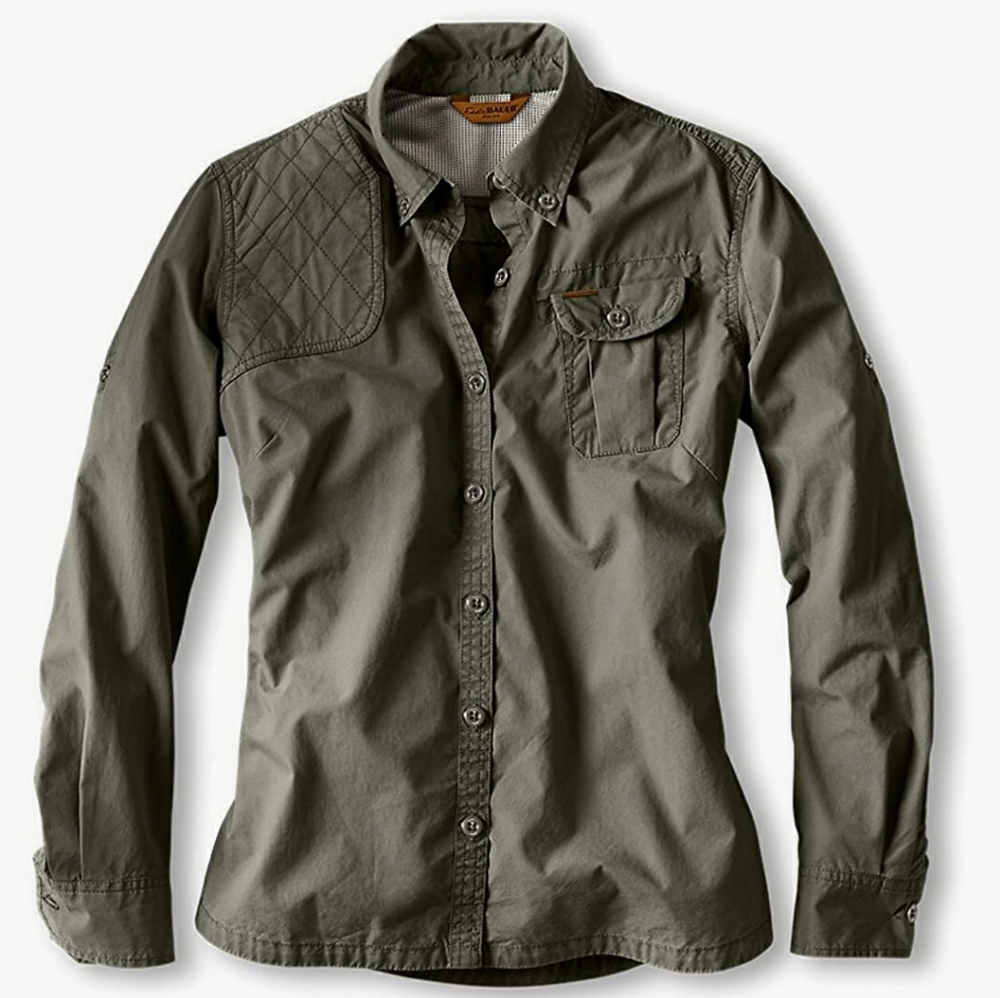 Green Eddie Bauer Palouse Shooting Shirt sz S